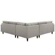 Light Gray fabric 3pcs even sectional sofa by Modway additional picture 2