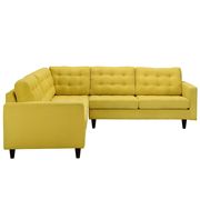 Sunny yellow fabric 3pcs even sectional sofa by Modway additional picture 3