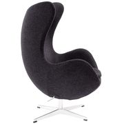 Dark gray wool comfortable lounger style chair by Modway additional picture 2
