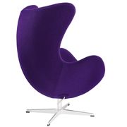 Purple wool comfortable lounger style chair by Modway additional picture 2