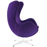 Purple wool comfortable lounger style chair by Modway additional picture 3