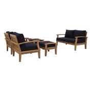 5pcs outdoor natural teak set by Modway additional picture 2