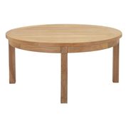 3pcs outside patio set with round table in teak by Modway additional picture 5