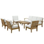 8-piece outodoor patio set in natural teak wood by Modway additional picture 2