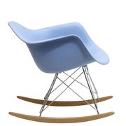 Molded blue plastic rocking lounge chair by Modway additional picture 2