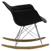 Molded black plastic rocking lounge chair by Modway additional picture 3
