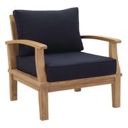 10pcs outside/patio set in natural navy teak by Modway additional picture 3