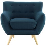 Mid-century style tufted retro chair in azure by Modway additional picture 3