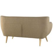 Mid-century style tufted retro loveseat in brown by Modway additional picture 4