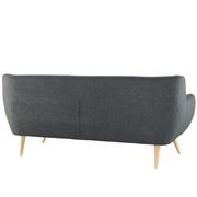 Mid-century style tufted retro couch in gray additional photo 2 of 3