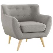 Mid-century style tufted retro chair in light gray by Modway additional picture 3