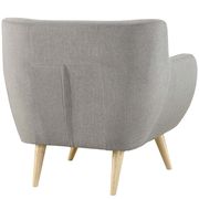 Mid-century style tufted retro chair in light gray by Modway additional picture 4