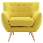 Mid-century style tufted retro chair in sunny by Modway additional picture 3