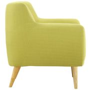 Mid-century style tufted retro chair in wheatgrass additional photo 2 of 3