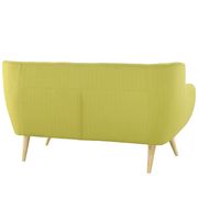 Mid-century style tufted retro loveseat in wheatgrass by Modway additional picture 2