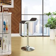 Simple style casual bar stool w/ brown seat by Modway additional picture 4