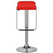 Simple style casual bar stool w/ red seat by Modway additional picture 3