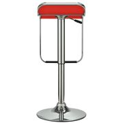 Simple style casual bar stool w/ red seat by Modway additional picture 4