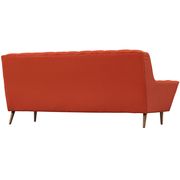 Atomic red fabric slope arms design sofa by Modway additional picture 2