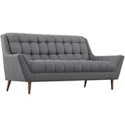 Gray fabric slope arms design lovseat by Modway additional picture 3