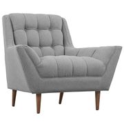 Gray fabric slope arms design chair by Modway additional picture 4