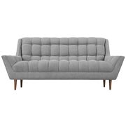 Gray fabric slope arms design loveseat by Modway additional picture 3