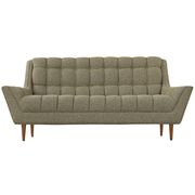 Oatmeal fabric slope arms design loveseat by Modway additional picture 3