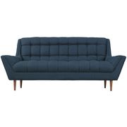 Azure blue fabric slope arms design loveseat by Modway additional picture 3