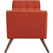 Atomic red modern fabric bench by Modway additional picture 5
