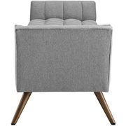 Gray modern fabric bench by Modway additional picture 5