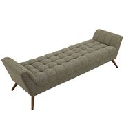 Oatmeal modern fabric bench by Modway additional picture 3