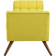Sunny yellow modern fabric bench by Modway additional picture 5
