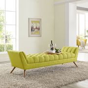 Wheatgrass modern fabric bench by Modway additional picture 2