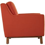 Atomic red fabric mid-century style modern sofa by Modway additional picture 2