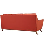 Atomic red fabric mid-century style modern sofa by Modway additional picture 4