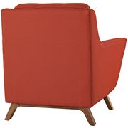 Atomic red fabric mid-century style modern chair by Modway additional picture 4