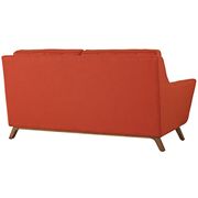 Atomic red fabric mid-century style modern loveseat by Modway additional picture 4