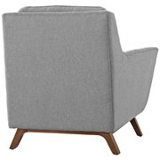 Gray fabric mid-century style modern chair additional photo 4 of 4