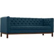 Fabric sofa with deep tufted buttons in azure by Modway additional picture 2