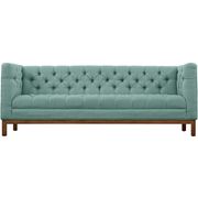 Fabric sofa with deep tufted buttons in laguna by Modway additional picture 3