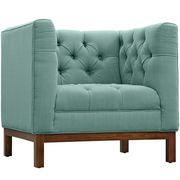 Fabric chair with deep tufted buttons in laguna by Modway additional picture 3