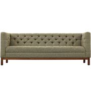 Fabric sofa with deep tufted buttons in oatmeal by Modway additional picture 4