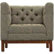 Fabric chair with deep tufted buttons in oatmeal by Modway additional picture 3