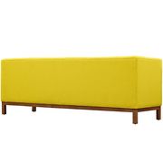 Fabric sofa with deep tufted buttons in yellow by Modway additional picture 3
