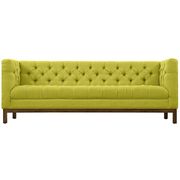 Fabric sofa with deep tufted buttons in wheatgrass by Modway additional picture 4