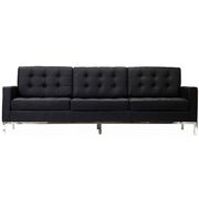Tufted back design contemporary leather sofa by Modway additional picture 2