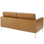 Tufted back design contemporary leather loveseat by Modway additional picture 3
