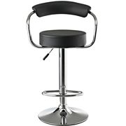 Comfortable bar stool in black by Modway additional picture 2