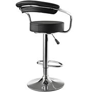 Comfortable bar stool in black by Modway additional picture 3