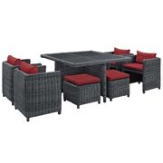 9 piece outdoor / patio rattan dining set by Modway additional picture 4